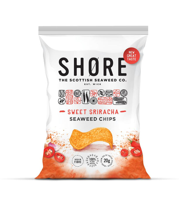 Shore Scottish Seaweed Seaweed Chips - Sweet Sriracha 80g