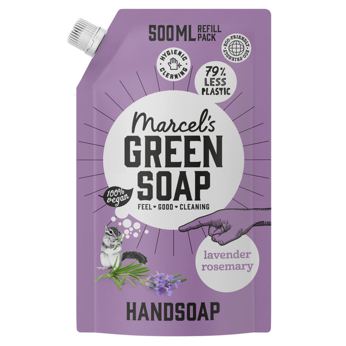 Green Soap Handwash Refill Lavender & Rosemary 500ml