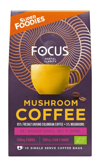 Superfoodies Mushroom Coffee Focus 10 sachet