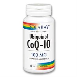 Solaray Ubiquinol CoQ-10 100mg 30 capsule