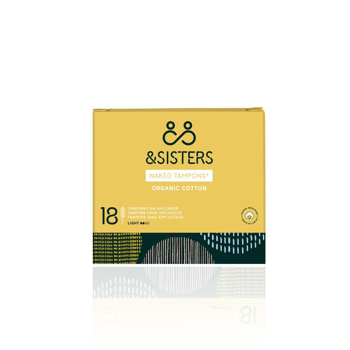 &SISTERS Organic Cotton Tampons - Light x 18