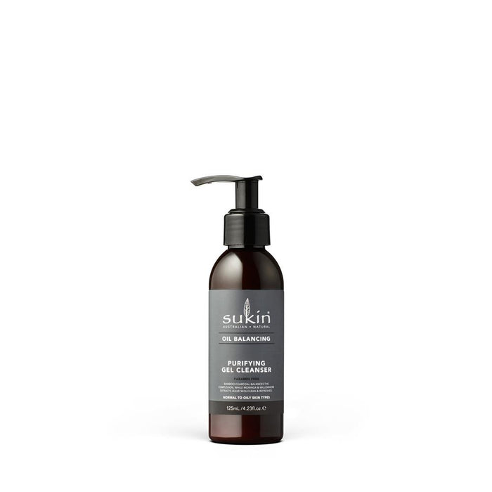 Sukin OB + Charcoal Cleansing Gel 125ml
