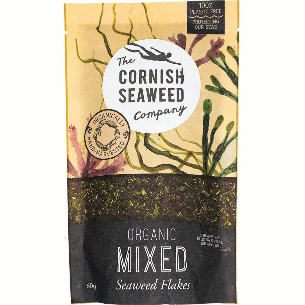 The Cornish Seaweed Company Organic Mixed Seaweed Flakes 60g Quickvit