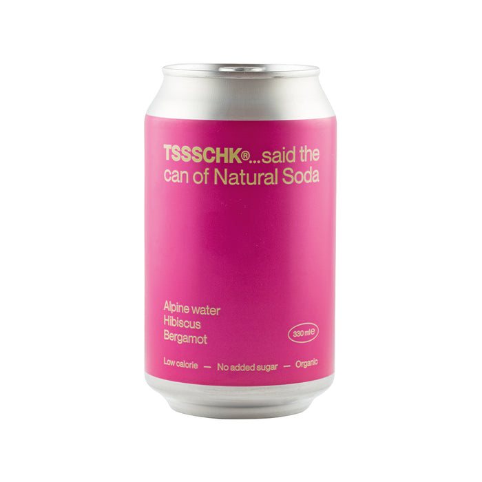 Tssschk Natural Soda Hibiscus Bergamot 330ml