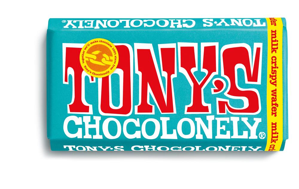 Tonys Chocolonely Milk Crispy Wafer 180g