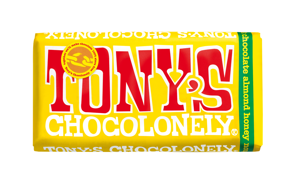 Tonys Chocolonely Almond Honey Nougat 180g