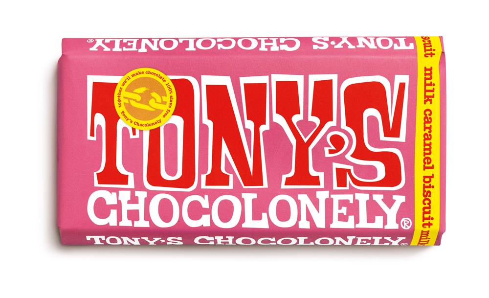 Tonys Chocolonely Milk Caramel Biscuit 180g