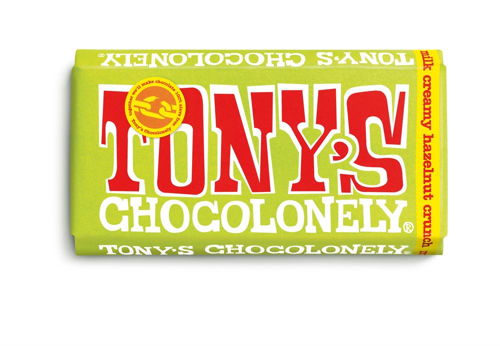 Tonys Chocolonely Creamy Hazelnut Crunch 180g