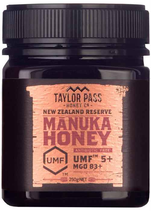 Taylor Pass Manuka Honey UMF5+ MGO83 250g