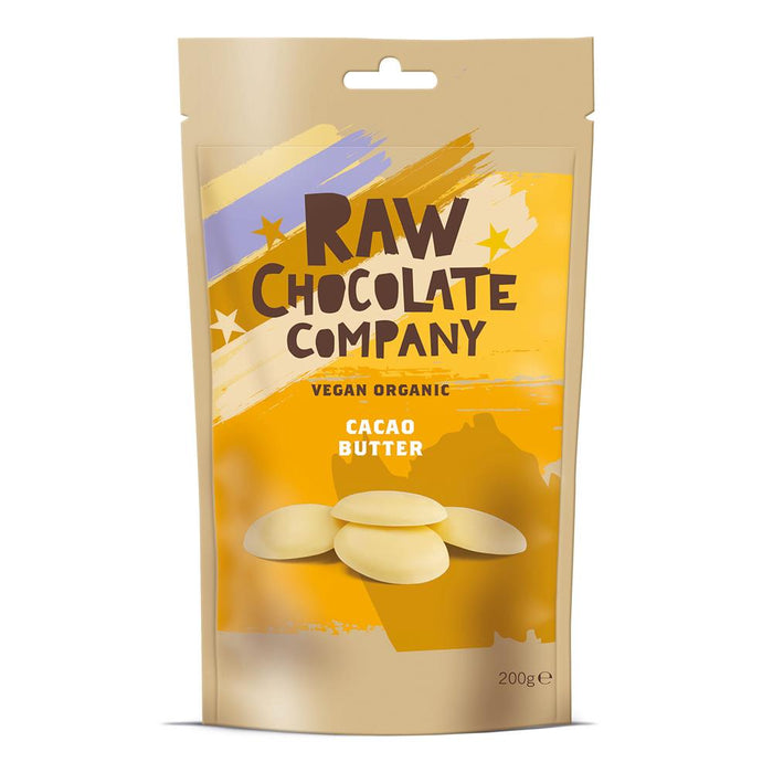 The Raw Chocolate Company Organic Cacao Butter Buttons 200g