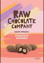 The Raw Chocolate Co Chocolate Almonds 100g