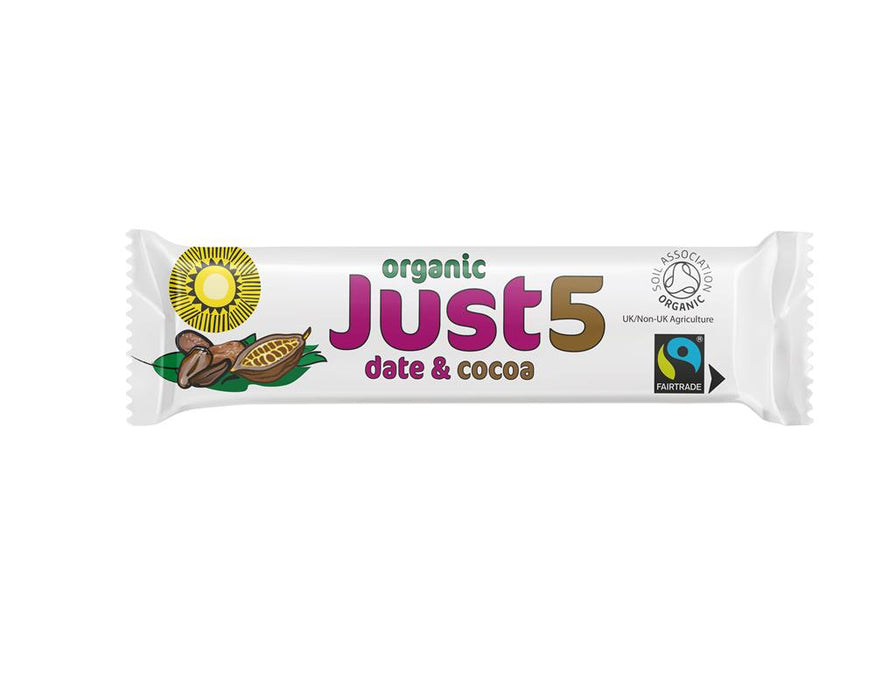 Tropical Wholefoods Just5 Date & Cocoa Bar 40g