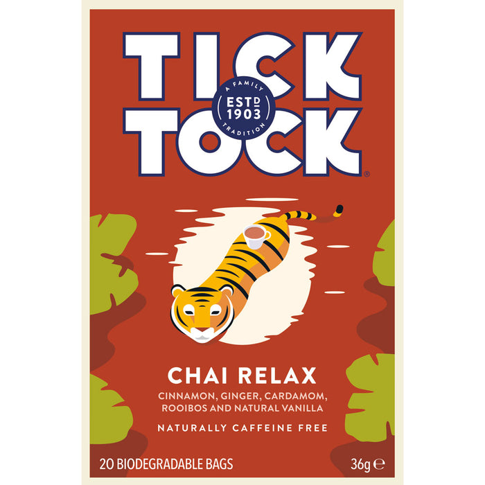 Tick Tock Wellbeing Chai Relax 20 Bags