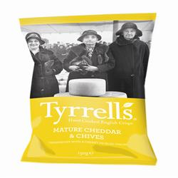 Tyrrells Cheese & Chive Crisps 150g