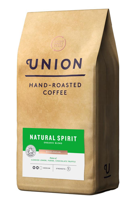 Union Roasted Coffee Organic Natural Spirit Bean 500g