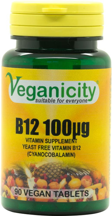 Veganicity Vitamin B12 100ug 90 tablet
