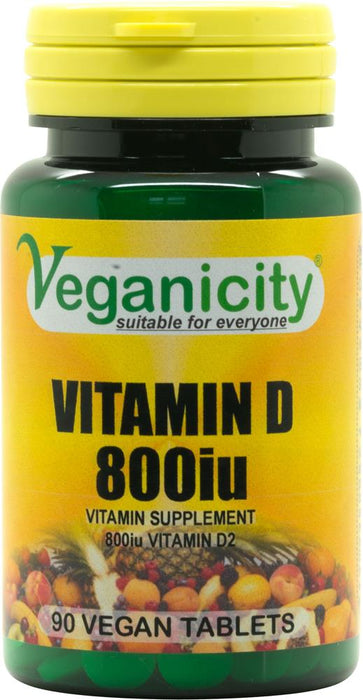 Veganicity Vitamin D 800iu 90 Tablets