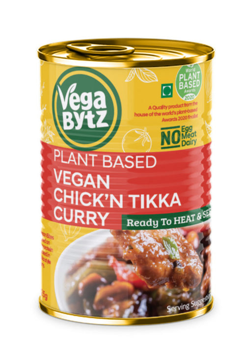VegaBytz Vegan Chick'n Tikka Curry 425g