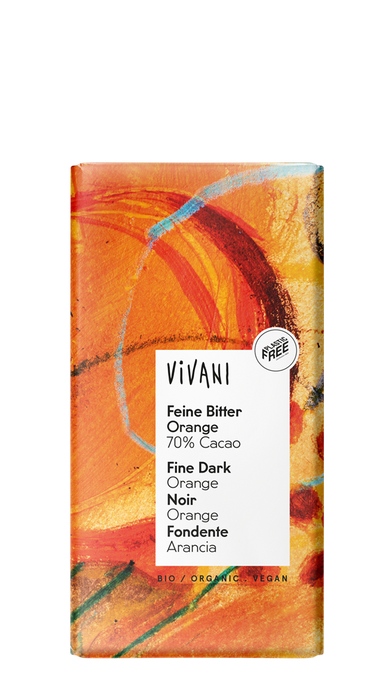 Vivani Fine Dark Orange 70% Chocolate 100g