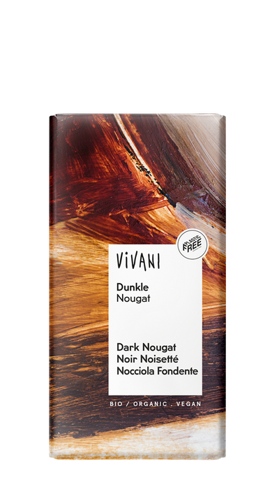 Vivani Dark Nougat Chocolate 100g
