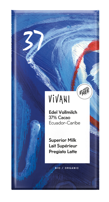 Vivani Superior Milk37% Cocoa Ecuador 100g