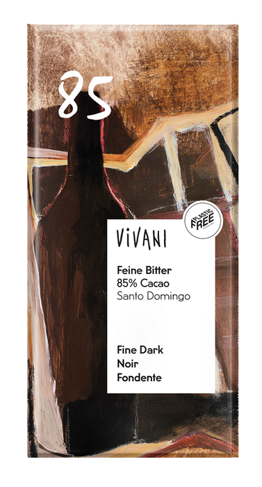 Vivani Dark Chocolate with 85% Cocoa 100g
