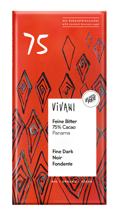 Vivani Fine Dark 75% Panama 80g