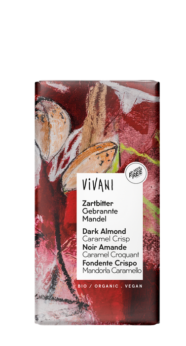 Vivani Dark Almond Caramel Crisp 80g 80g