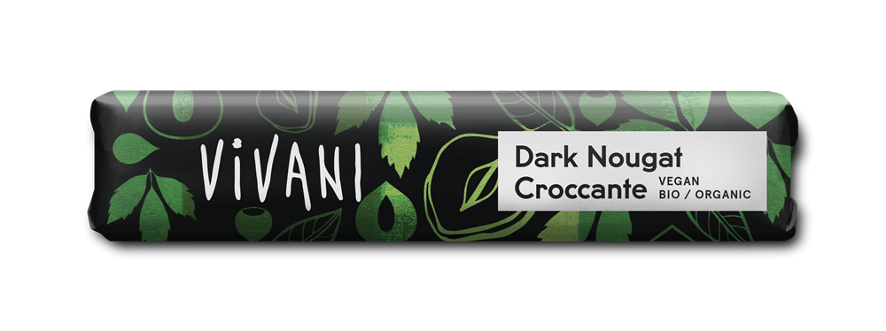 Vivani Dark Nougat Croccante 35g