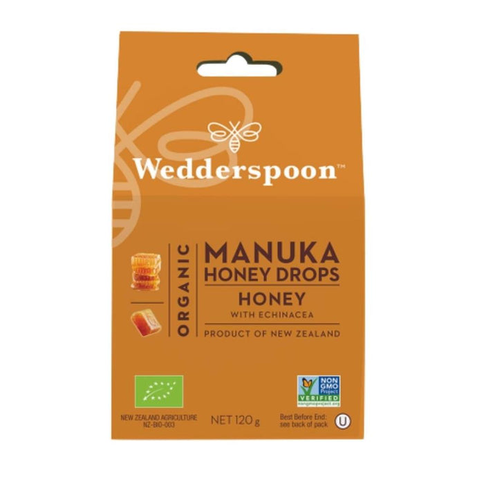 Wedderspoon Organic Manuka Honey Drops 120g