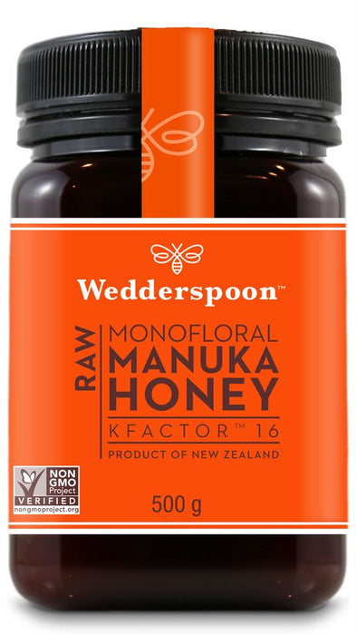 Wedderspoon RAW Manuka Honey KFactor 16 500g
