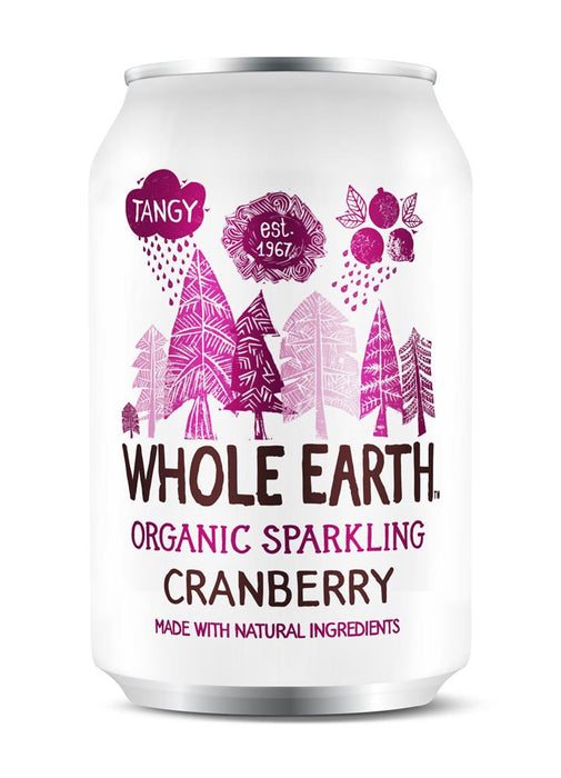 Whole Earth Organic Sparkling Cranberry 330ml
