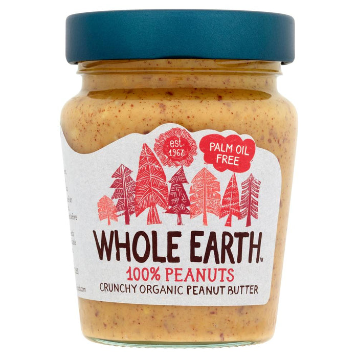 Whole Earth 100% Peanuts Crunchy Organic 227g