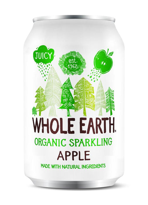 Whole Earth Org Light Sparkling Apple 330ml