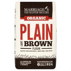 W H Marriage Organic Light Brown Plain 1KG