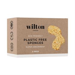 Wilton London Plastic Free Sponge Twin Pack