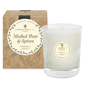 Amphora Aromatics Mulled Pear & Spices 40 hour candle