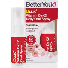 BetterYou DluxPlus Vitamin D+K2 Oral Spray 12ml