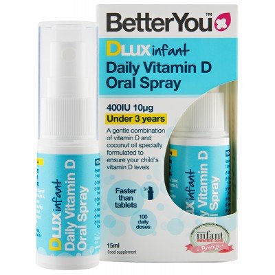 BetterYou DLux Infant - Daily Vitamin D Oral Spray 400iu - 15ml