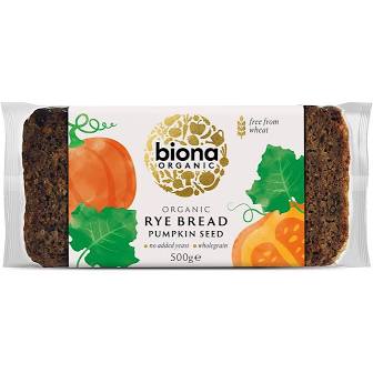 Biona Organic Rye Bread with Pumpkin Seed 500g