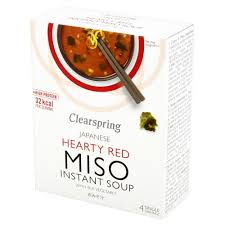 Clearspring Hearty Red Instant Miso Soup 4x10g