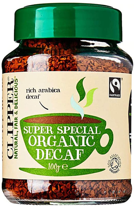 Clipper Organic Instant Freeze Dried Decaf Coffee 100g