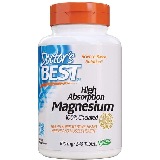 Doctor's Best High Absorption Magnesium 240 Tablets