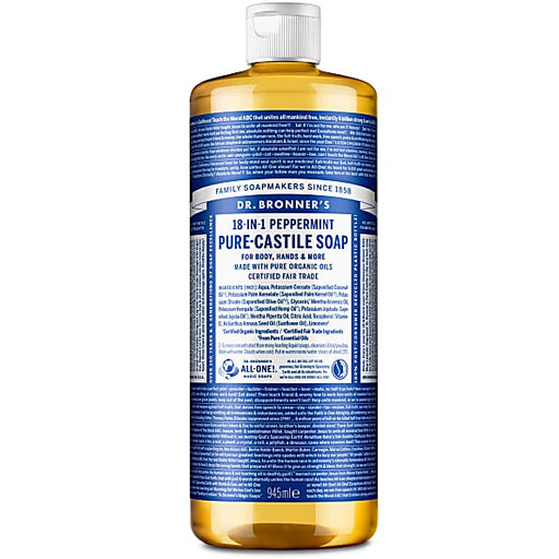 Dr Bronner Peppermint Castile Soap 946ml