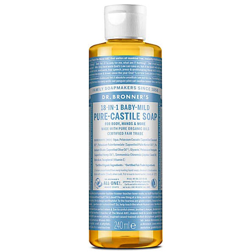 Dr Bronner Unscented Baby Castile Soap 237ml