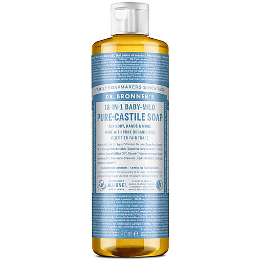 Dr Bronner Unscented Baby Castile Soap 473ml