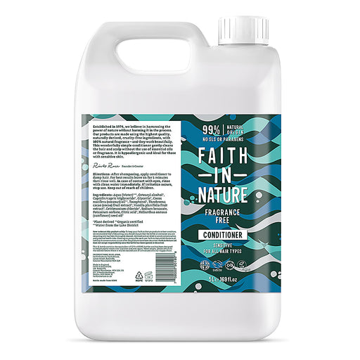 Faith In Nature Fragrance Free Conditioner 5L