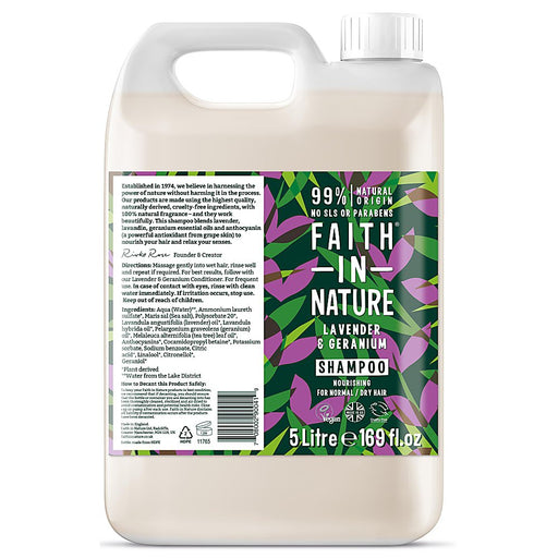 Faith in Nature Lavender & Geranium Shampoo 5000ml