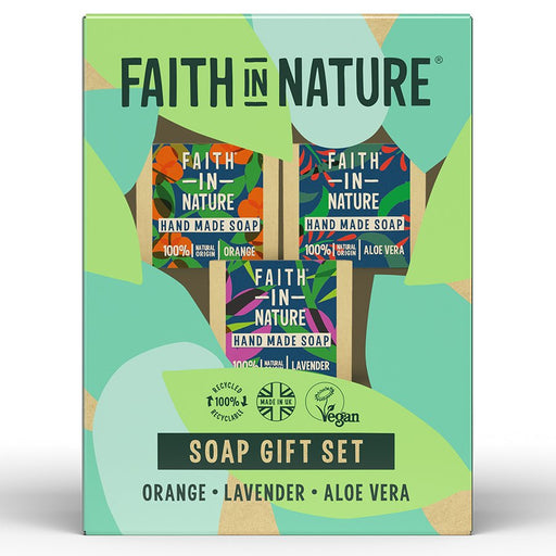Faith In Nature Soap Gift Set 3 x 100g