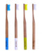 FETE Medium Bristle Bamboo Toothbrush – Family Pack